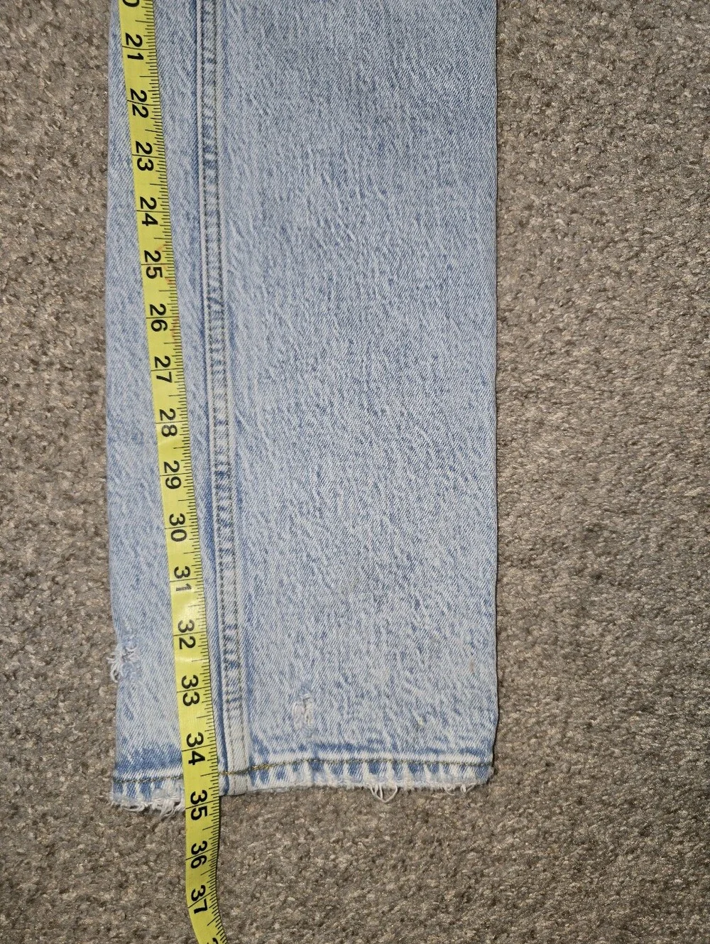 Abercrombie & Fitch Light Blue 90's Straight High-Rise Jeans Size 0 X-Tall